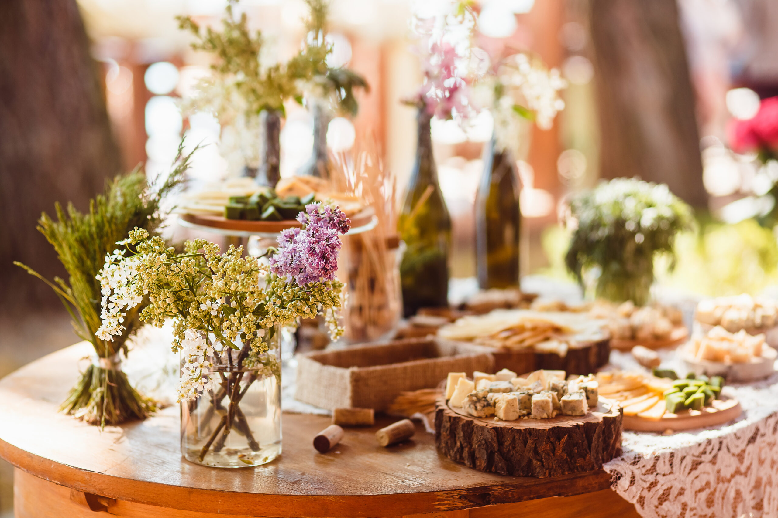 Wedding,Decoration,Ceremony.,Cheese,Bar